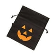 thumbnail image 1 of Nmdmisc 1Pcs Halloween Cute Pumpkin Candy Bag Non-Woven Fabric Biscuit Snacks Candy Drawstring Bags Biscuit Gift Storage Pouch Party Supplies Kid Favor, 1 of 5