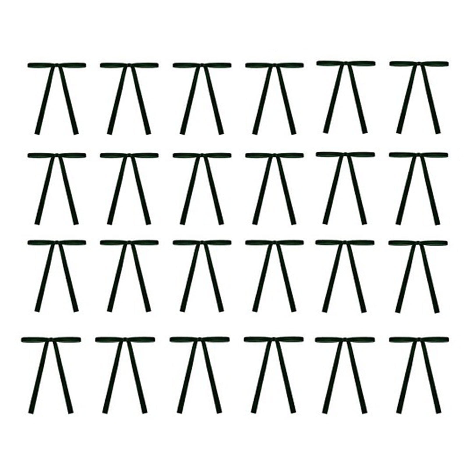 EWSFHUI 24 Pcs Dark Green Velvet Christmas Tree Bows Door Garland Decor ...