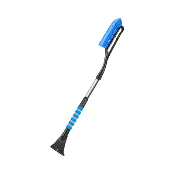 Nmdmisc 37"Snow Brush and Ice Scrapers for Car Windshield, Detachable Snow Scrapers with Ergonomic Foam Grip for Cars, Trucks, SUVs (Heavy Duty ABS, PVC Brush, Blue)