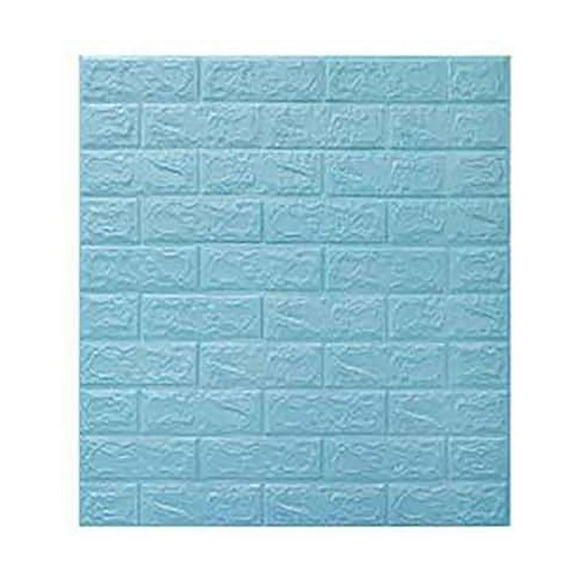Nmdmisc 3D Self-Adhesive Brick Wallpaper, 27.5x30 Inches, Waterproof EVA Peel and Stick Wall Panels for TV Living Room Background Deco