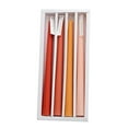 thumbnail image 1 of Nmdmisc 4 PCS 10 Inch Taper Candles,Long Aromatherapy Candle Sticks,Elegant Dinner Candle,Soy Wax Candlesticks for Mantles,Wedding,House Warming Gifts (Gradient Orange), 1 of 5