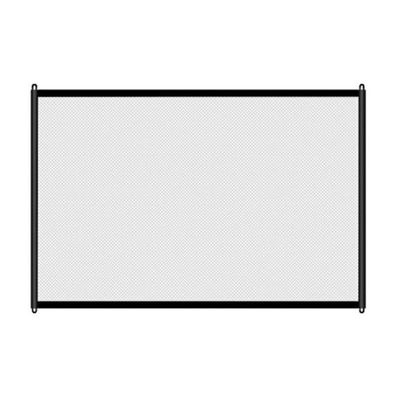 Nmdmisc 43.3"x28.3" Pet Gate,Baby Gate,Magic Gate Portable Folding mesh gate Safe Guard Isolated ,Indoor and Outdoor Safety Gate Install Anywhere (Black)