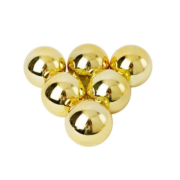 Nmdmisc 6 Pcs Christmas Balls Ornaments for Xmas Tree - Shatterproof Plating Christmas Ball,Perfect Hanging Ball,1.57"