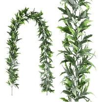 Nmdmisc 70.8" Artificial Christmas Pine Garland, Winter Greenery Garland for Holiday Season Mantel Fireplace Table Runner Centerpiece Decoration,B