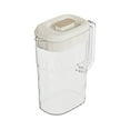 thumbnail image 1 of EWSFHUI 84oz/2.5 L Plastic Pitcher with Lid,Clear Hot/Cold Eco-Friendly Carafes,Fridge Water Pitcher Jug for Hot/Cold Lemonade Juice Beverage Jar Ice Tea Kettle,BPA-Free (Brown), 1 of 6