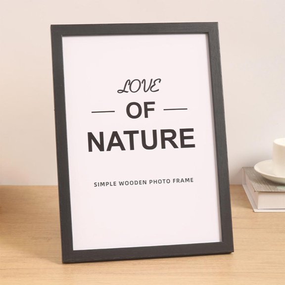 Nmdmisc 4"x6" Picture Frame,Wooden Photo Frame Display,Vertical & Horizontal Wall Hanging & Easel for Tabletop Display, Rectangle Photo Frame for Photos,Posters & Art Prints