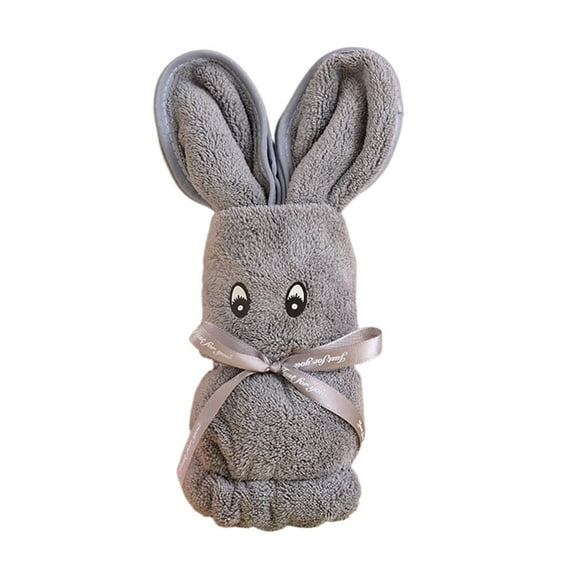 Nmdmisc Absorbent Cotton Towel Coral Fleece Towel High Density Velvet Bunny Hand Towel Face Towel Soft Bath Towels,Wedding Companion Gift,13.7" * 29.5"