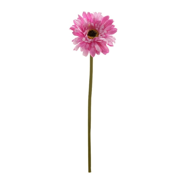 Nmdmisc Artificial Chrysanthemum Real Touch Flowers Gerbera Daisy Artificial Flowers with Stems for Wedding Party Home Decoration(Hot Pink)