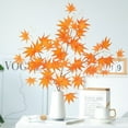 thumbnail image 1 of Nmdmisc Artificial Maple Leaves Branches Fake Fall Leaves Stems Maple Leaves Shrubs Autumn Leaf Bushes Faux Silk Foliage for Home Kitchen Thanksgiving Table Centerpieces Festival Decor (Yellw), 1 of 7