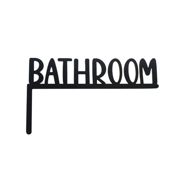 Nmdmisc Bath Room Funny Toilet Door Sign Wooden Funny Bathroom Decor For Home Black Restroom Sign Funny Door Topper Decor Funny Bathroom Signs House Decor Sign,11.8"x6.3"