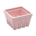 thumbnail image 1 of Nmdmisc Berry Basket,Square Kitchen Fruit Bowl With Holes,4.13" Colander Cute Bowl for Strawberry Berries Grape Cherry Veggies, Pink, 1 of 6