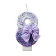 thumbnail image 1 of Nmdmisc Birthday Number Candles Purple Bow Birthday Cake Candles Glitter Sequins Number 1 Candle for Cake Decoration Women Girls Birthday Anniversary Commemorative Party Supplies(Number 8), 1 of 2