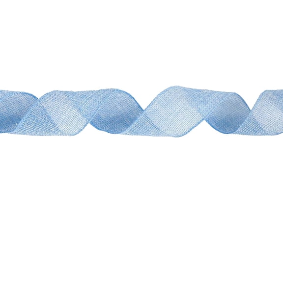 EWSFHUI Burlap Wired Ribbon,1.97" x 16.4ft,for Crafts,Wreath,Bow Making,Gift Wrapping,Easter Christmas and Home Decoration (Blue)