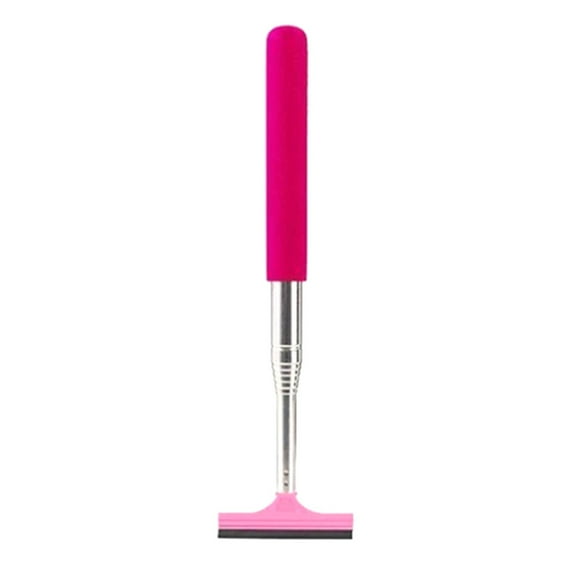 Nmdmisc Car Side Mirror Squeegee, Retractable Wing Mirror Wiper Cleaner, Portable Vehicle Interior Exterior Accessories for Rainy Foggy Weather (Pink)