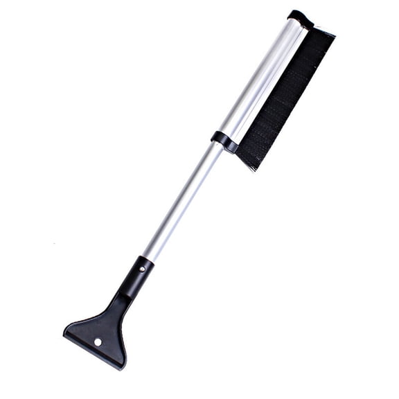 EWSFHUI Car Snow Brush and Ice Scraper,Extendable Aluminum Windshield Snow Scrapers Removal Retracts from 24" to 17" for Easy Storage, Universal Vehicle Accessories for Winter