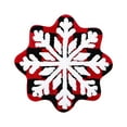 thumbnail image 1 of Nmdmisc Christmas Decor Snowflake Bathroom Rug,Snowflake Welcome Mat Non Slip Round Shaped Washable Bathtub Rug Bathroom Tub Kitchen Rug Decoration,24" Red, 1 of 6