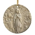 thumbnail image 1 of Nmdmisc Christmas Holy Relief Sculpture Style Ornament,Acrylic 2D Jesus Nativity Decorative Hanging Decoration,Christmas 2D Hanging Decoration for Christmas Party Scene Layout,3.15", 1 of 6