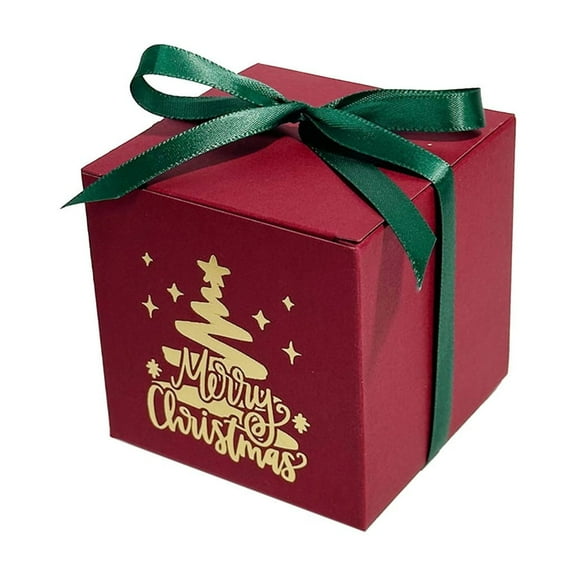 Nmdmisc Christmas Red Gift Boxes 1 Pcs,Holiday Gift Boxes Small Gift Boxes with Lids for Gift Ornaments,Candles,Mugs,Crafting,for Birthday,Party,Christmas Boxes for Gifts,3.15"
