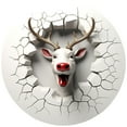 thumbnail image 1 of Nmdmisc Christmas Reindeer Round Acrylic Flat Pendant,Christmas Tree Decorations Reindeer Hanging Ornament,Christmas Festive Tree Car Wall Decorations for Christmas Party Scene Layout, 1 of 5