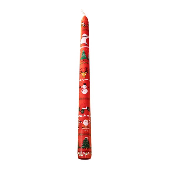 EWSFHUI Christmas Taper Candles 10" Tall Set of 2 Unscented Christmas Tree Candlesticks Unique Christmas Gifts for Hostess Holiday Dinner Table Home Decorations (Green)