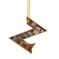 thumbnail image 1 of Nmdmisc Christmas Tree Book Ornaments Letter Shaped Bookshelf Pendant, Book Lovers Librarian Ornament for Christmas Acrylic Ornament Book Lover Gift (Z), 1 of 8