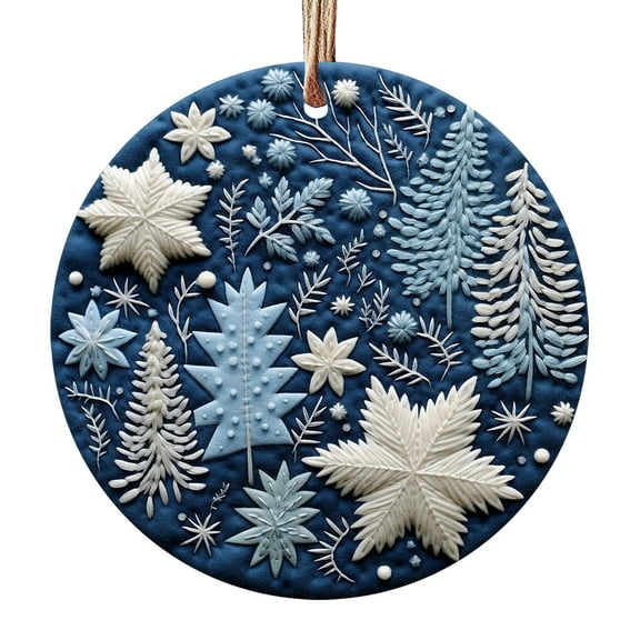 Nmdmisc Christmas Tree Decorations Christmas Hanging Ornament Christmas Tree Round Decoration Christmas Tree Hanging Pendants for Family Colleagues Friend,3.15"