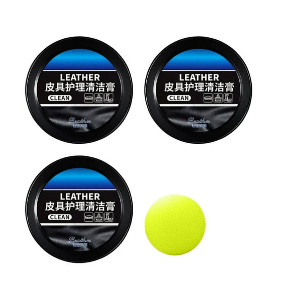 Nmdmisc Cleaning and Care Cream & Cleaning Paste for Leather Care,Multi-Purpose Leather Cleaner for Automotive Interiors,Leather Cleaning & Conditioning Cream,Leather Care Paste (3Pcs)