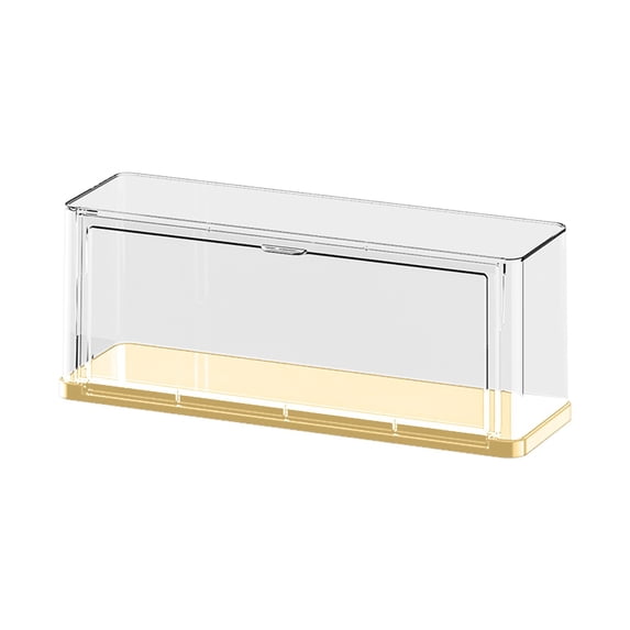 EWSFHUI Clear Acrylic Display Case,Self-Assemble Showcase for Collectibles,Action Figures,Dolls,Toys - Alternative Glass Box for Commemorative Gifts (11.9*3.7*4.72 in)