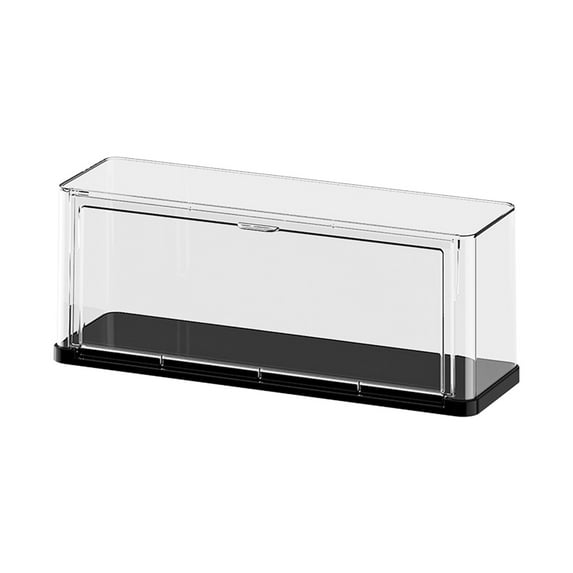 Nmdmisc Clear Acrylic Display Case,Self-Assemble Showcase for Collectibles,Action Figures,Dolls,Toys - Alternative Glass Box for Commemorative Gifts (11.9*3.7*4.72 in)