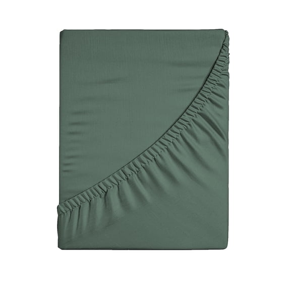Nmdmisc Comfortable Double Bed Fitted Sheet Piece Non-Slip Fixed Bed Cover All-Inclusive Mattress Protection Soft Fiber Suitable for Sleep Naked (Green)