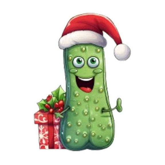 Nmdmisc Cucumber Xmas Tree Hangings Ornaments,Pickle Ornaments for Christmas Tree,Cute Mini Acrylic Cucumber Christmas Pendant for Christmas Tree House Decor Xmas Holiday Party Gift