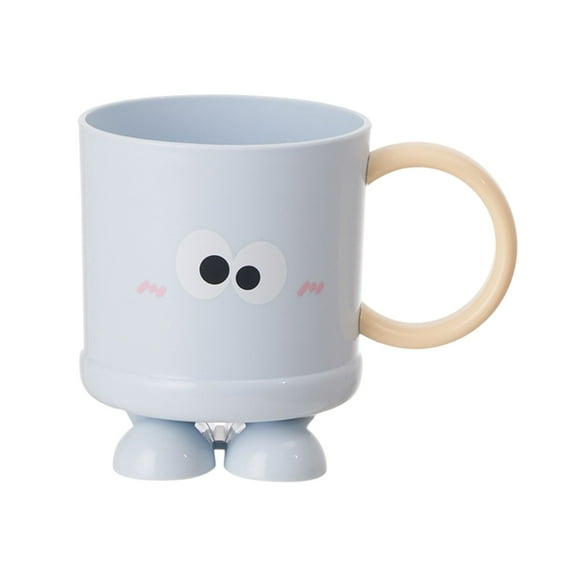 Nmdmisc Cute Cartoon Bathroom Tumbler Cups, Unbreakable Reusable Toothbrush Holders, Plastic Household Drinking Cups, Dishwasher Safe Water Mugs for Kids Couples Friends