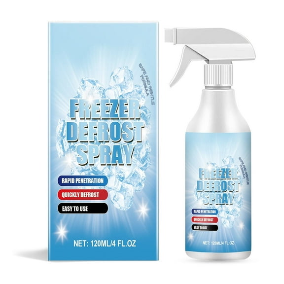 EWSFHUI Defrosting Spray for Fridge Freezer,4 oz Refrigerator Defrosting Deicer Spray, Powerful Refrigerator Defrost Spray,Multi-Purpose Spray Fast Defrost Removal