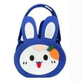 thumbnail image 1 of Nmdmisc Easter Bunny Basket Bag Rabbit Bucket Tote for Easter Egg Hunts Easter Decors Candy Gift Basket Blue 8", 1 of 3
