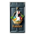 thumbnail image 1 of Nmdmisc Easter Bunny Door Banner,Easter Bunny Door Cover Wreath Egg Easter Door Banner Accessory Hanging Banner Sign Decoration for Happy Easter Party Favors (Banner,35.4"X70.8"), 1 of 6