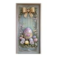 thumbnail image 1 of Nmdmisc Easter Bunny Door Banner,Easter Bunny Door Cover Wreath Egg Easter Door Banner Accessory Hanging Banner Sign Decoration for Happy Easter Party Favors (Banner,35.4"X70.8"), 1 of 6