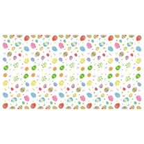 Nmdmisc Easter Bunny Tablecloths-Pink Easter Egg Bunny Rectangular Plastic Table Covers Spring Rabbit Table Decorations,108 * 54 in