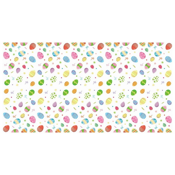 Nmdmisc Easter Bunny Tablecloths-Pink Easter Egg Bunny Rectangular Plastic Table Covers Spring Rabbit Table Decorations,108 * 54 in