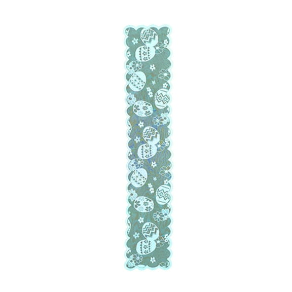 Nmdmisc Easter Lace Table Runner,71"x12" Happy Easter Table Runner Easter Egg Table Runner Easter Runners for Tables,Lace Table Runner Easter Table Runners for Dining Table (Blue)