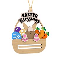 Nmdmisc Easter Money Holder Cards Easter Eggs Bunnies Money Holder Cards for Easter Basket Tag Gift Card Money Gifts Easter Decor Ideas