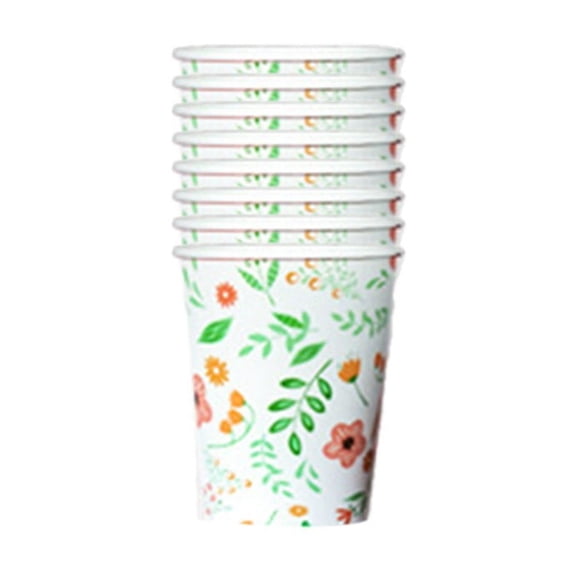 Nmdmisc Easter Paper Cup - 8pcs Biodegradable Rabbit Party Paper Cup for Cakes,Dessert,Snack,Fruits,Kids Birthday, Baby Shower, Spring Event Decor