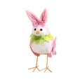 thumbnail image 1 of Nmdmisc Easter Plush Bird Decorations Bird Figurines Doll Table Ornament Plush Bird Fabric Bird for Gifts Indoor Outdoor Office Shelf Garden Birthday Party Favors Ornaments (Pink), 1 of 4