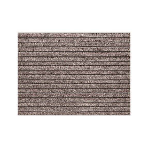 EWSFHUI Extra Durable Door Mat - Dirt Trapping Outdoor Welcome Mats - Non-Slip Outdoor Indoor Entrance - Solid Color Striped Front Doormat (24" x 16",Gray)