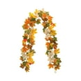 thumbnail image 1 of Nmdmisc Fall Leaf Garland 5.9ft Maple Leaf Garland for Fall Decor Artificial Autumn Leaves Vine for Thanksgiving Decor, Home Mantel Dinner Fireplace Decoration, 1 of 6