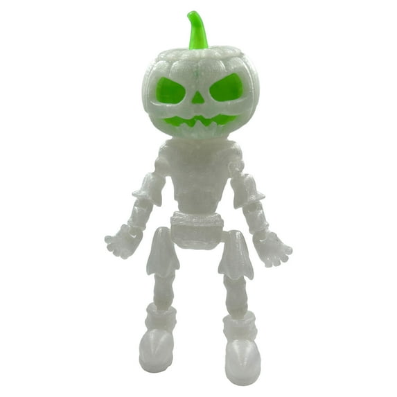 Nmdmisc Halloween 3D Printing Pumpkin Zombie, Horror Glow in The Dark Zombie Pumpkin Man, 3D Printed Pumpkin Man Toy, Home Office Decor Executive Desk Toys, Ornament Gift