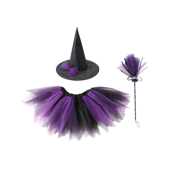 Nmdmisc Halloween Carnival Party COS Witch Dress Up Children's Witch Makeup Decoration