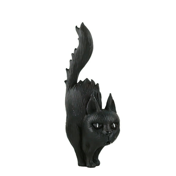 Nmdmisc Halloween Decorations Pumpkin Witch Black Cats Statues Tabletop Resin Ornaments Halloween Pumpkin Decor Indoor for Haunted Houses and Horror Parties Home Decor