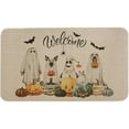 thumbnail image 1 of Nmdmisc Halloween Door Mat, Pumpkin Black Cat Happy Halloween Mats and Rugs Non Skid Washable for Kitchen Home Decor,Halloween Decorations (23.6*15.7in), 1 of 6