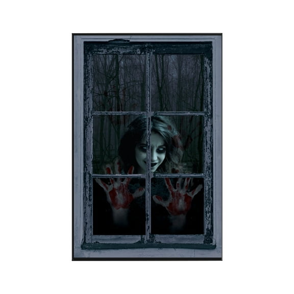 Nmdmisc Halloween Horror Scary Window Stickers Banner Window Decorations Party Decorations Interior Halloween Decoration