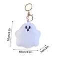 thumbnail image 1 of Nmdmisc Halloween Keychain Ghost Plush Keychain Stuffed Cartoon Bag Pendant Ornament Fun Decoration Gift for Girls Boys Friends Family, 1 of 5
